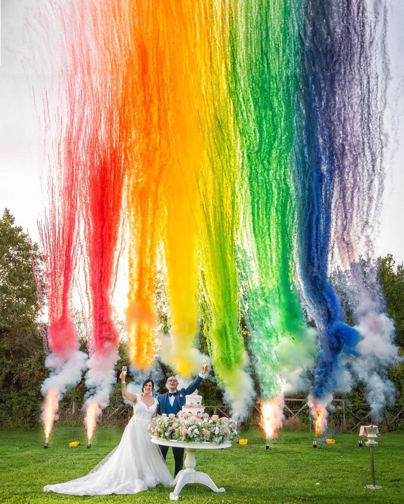 Humo de Colores para Bodas y Eventos I Fuegos Artificiales de colores I ...